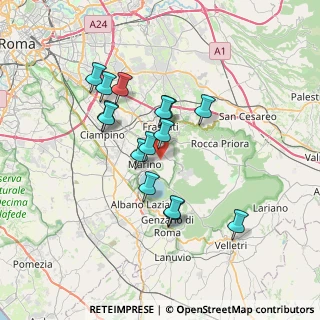 Mappa Vicolo di S. Giuseppe, 00046 Grottaferrata RM, Italia (6.37667)