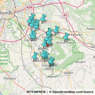 Mappa Vicolo di S. Giuseppe, 00046 Grottaferrata RM, Italia (6.3945)
