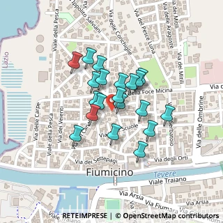 Mappa Via delle Ostriche, 00054 Fiumicino RM, Italia (0.165)