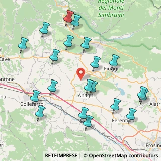 Mappa Via Cavone della Badia, 03012 Anagni FR, Italia (10.0155)