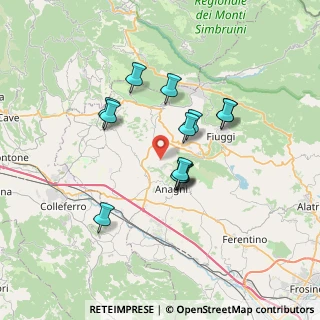 Mappa Via Cavone della Badia, 03012 Anagni FR, Italia (6.00923)