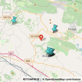 Mappa Via Cavone della Badia, 03012 Anagni FR, Italia (4.10182)