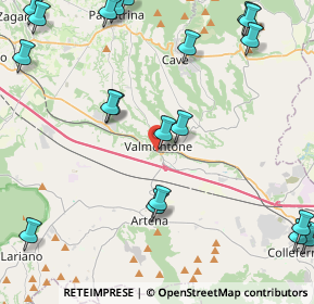 Mappa Via Pozzaga, 00038 Valmontone RM, Italia (6.2695)