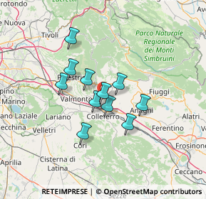 Mappa Contrada Colle Rampo, 00038 Colleferro RM, Italia (10.33455)