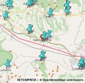 Mappa Via Pizzuti Floravante, 00038 Valmontone RM, Italia (6.2675)