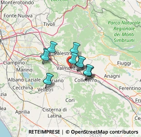 Mappa Via Pizzuti Floravante, 00038 Valmontone RM, Italia (8.48538)