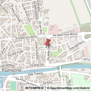 Mappa Via delle Ombrine, 51, 00054 Fiumicino, Roma (Lazio)