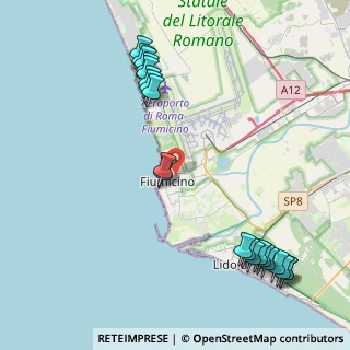 Mappa Via delle Ombrine, 00054 Fiumicino RM, Italia (5.533)