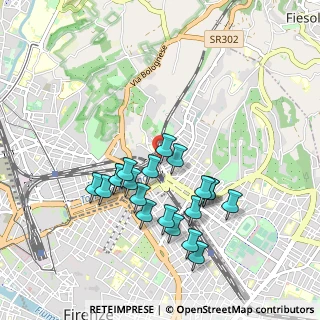 Mappa Via Fratelli Poerio, 50133 Firenze FI, Italia (0.8965)