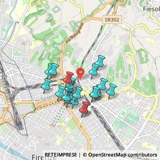 Mappa Via Fratelli Poerio, 50133 Firenze FI, Italia (0.75)
