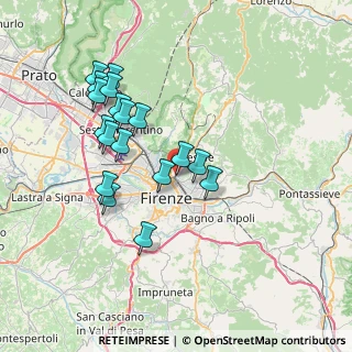 Mappa Via Fratelli Poerio, 50133 Firenze FI, Italia (7.20778)