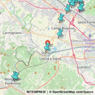 Mappa 50058 Signa FI, Italia (7.30667)