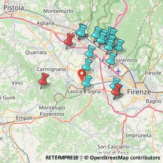 Mappa 50058 Signa FI, Italia (7.6355)