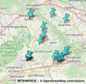 Mappa Via dell'Apparita, 51035 Lamporecchio PT, Italia (8.265)