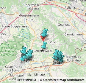 Mappa Via dell'Apparita, 51035 Lamporecchio PT, Italia (8.20444)