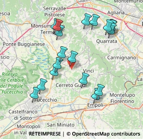 Mappa Via dell'Apparita, 51035 Lamporecchio PT, Italia (7.96)