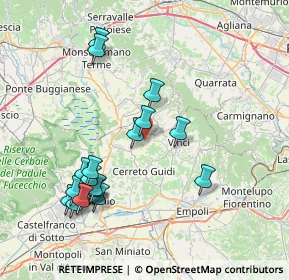 Mappa Via dell'Apparita, 51035 Lamporecchio PT, Italia (8.25222)