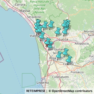 Mappa Via della Bozza, 56019 Vecchiano PI, Italia (12.94056)