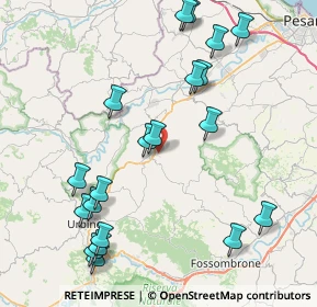 Mappa Via Fosso del Razzo, 61020 Petriano PU, Italia (9.67)