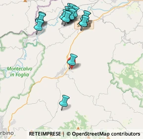 Mappa Via Fosso del Razzo, 61020 Petriano PU, Italia (4.942)