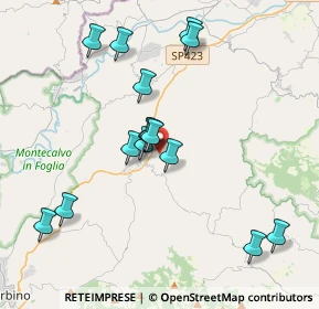 Mappa Via Fosso del Razzo, 61020 Petriano PU, Italia (3.89467)