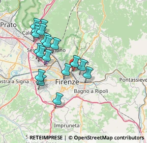 Mappa 50133 Firenze FI, Italia (7.39889)