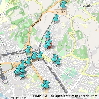 Mappa Via Maffei, 50133 Firenze FI, Italia (1.2355)
