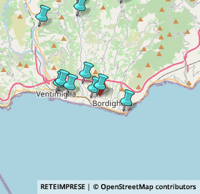 Mappa Via Romana, 18019 Vallecrosia IM, Italia (3.93545)