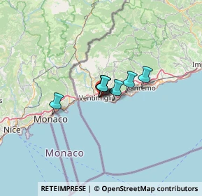 Mappa Via Cabagni Baccini, 18038 Ventimiglia IM, Italia (22.86308)