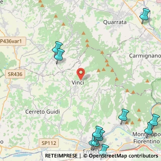 Mappa Via Piagge, 50059 Vinci FI, Italia (7.33455)