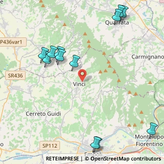 Mappa Via Piagge, 50059 Vinci FI, Italia (5.71417)