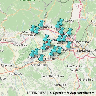 Mappa Via Piagge, 50059 Vinci FI, Italia (10.88)