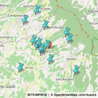 Mappa Via Piagge, 50059 Vinci FI, Italia (1.84786)
