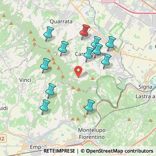 Mappa Via Giardino, 59015 Capraia e limite FI, Italia (3.9125)