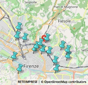 Mappa Via Guglielmo Pepe, 50133 Firenze FI, Italia (1.985)