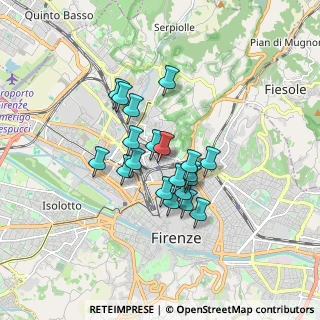 Mappa Via Attilio Zuccagni Orlandini, 50134 Firenze FI, Italia (1.2985)