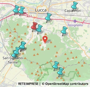 Mappa Via Comunale Folle Manzi, 55060 Capannori LU, Italia (5.10615)