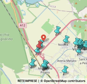 Mappa Via del Feo, 56019 Vecchiano PI, Italia (2.6345)