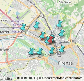 Mappa Via di Novoli, 50144 Firenze FI, Italia (1.34385)
