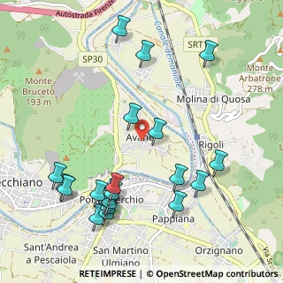 Mappa Via dei Molini, 56017 San Giuliano Terme PI, Italia (1.2295)