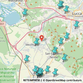 Mappa Via dei Molini, 56017 San Giuliano Terme PI, Italia (6.596)