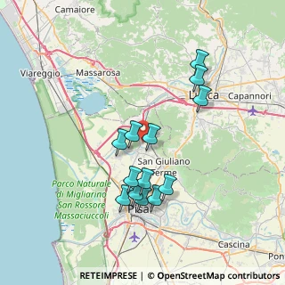 Mappa Via dei Molini, 56017 San Giuliano Terme PI, Italia (6.91846)