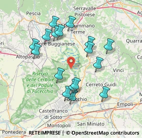 Mappa Via dello Stillo, 50054 Fucecchio FI, Italia (7.27471)