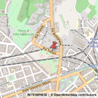 Mappa Via Trento, 10, 50139 Firenze, Firenze (Toscana)