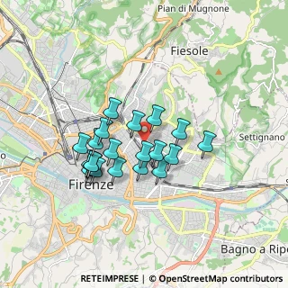 Mappa Via Rosolino Pilo, 50131 Firenze FI, Italia (1.425)