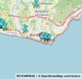 Mappa Via Ginestre, 18012 Bordighera IM, Italia (3.3435)