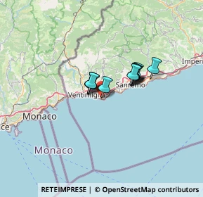 Mappa Via Ginestre, 18012 Bordighera IM, Italia (7.88)