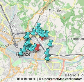 Mappa Viale dei Mille, 50136 Firenze FI, Italia (1.35105)