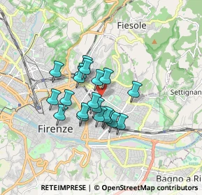 Mappa Viale dei Mille, 50136 Firenze FI, Italia (1.256)