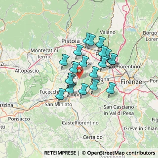 Mappa Via Carmignanese, 50059 Vinci FI, Italia (10.4115)